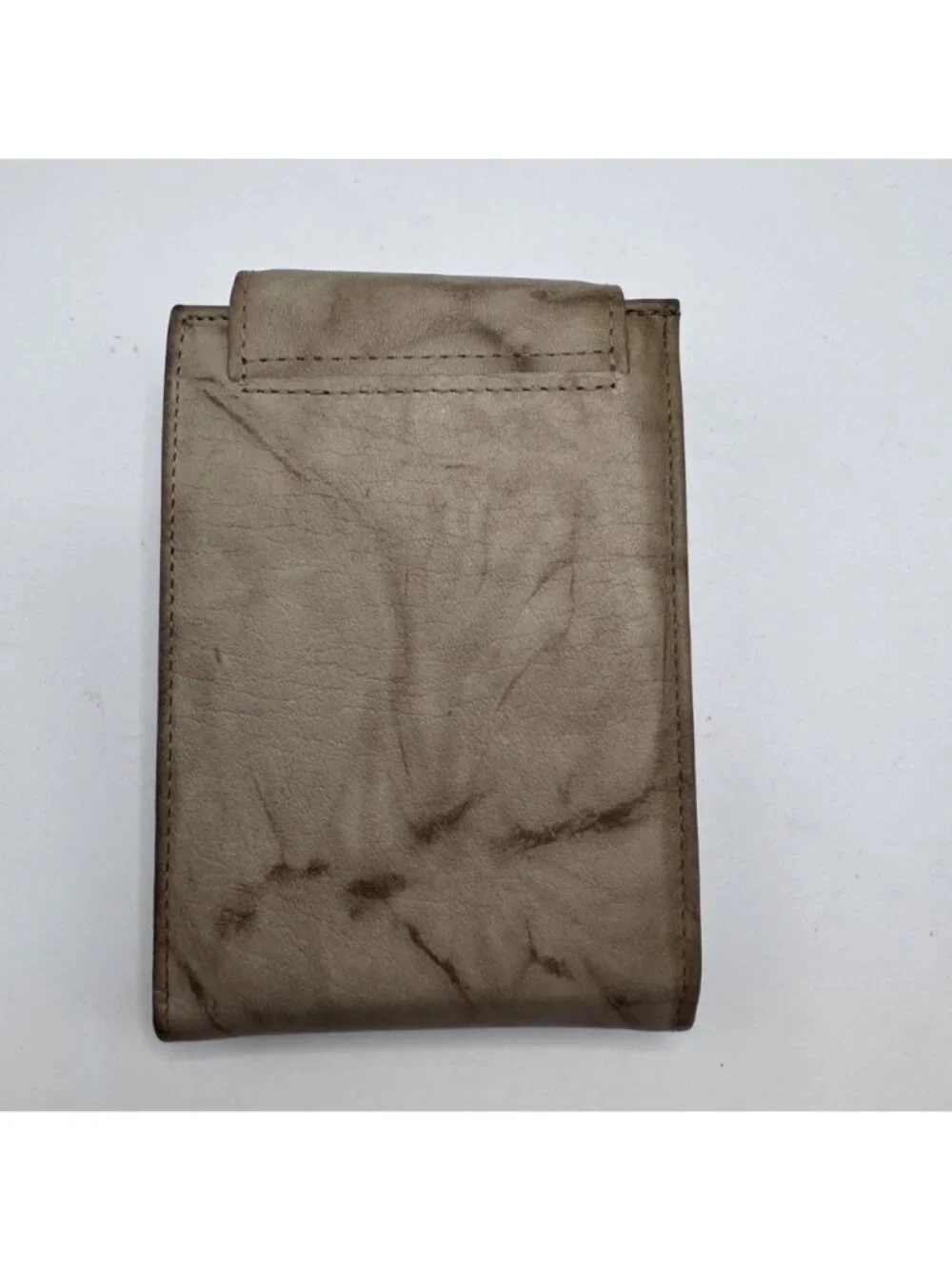 Buxton Heiress Top Grain Cowhide Leather Wallet Bifold Floral Embossed Flap Beig - Picture 2 of 13